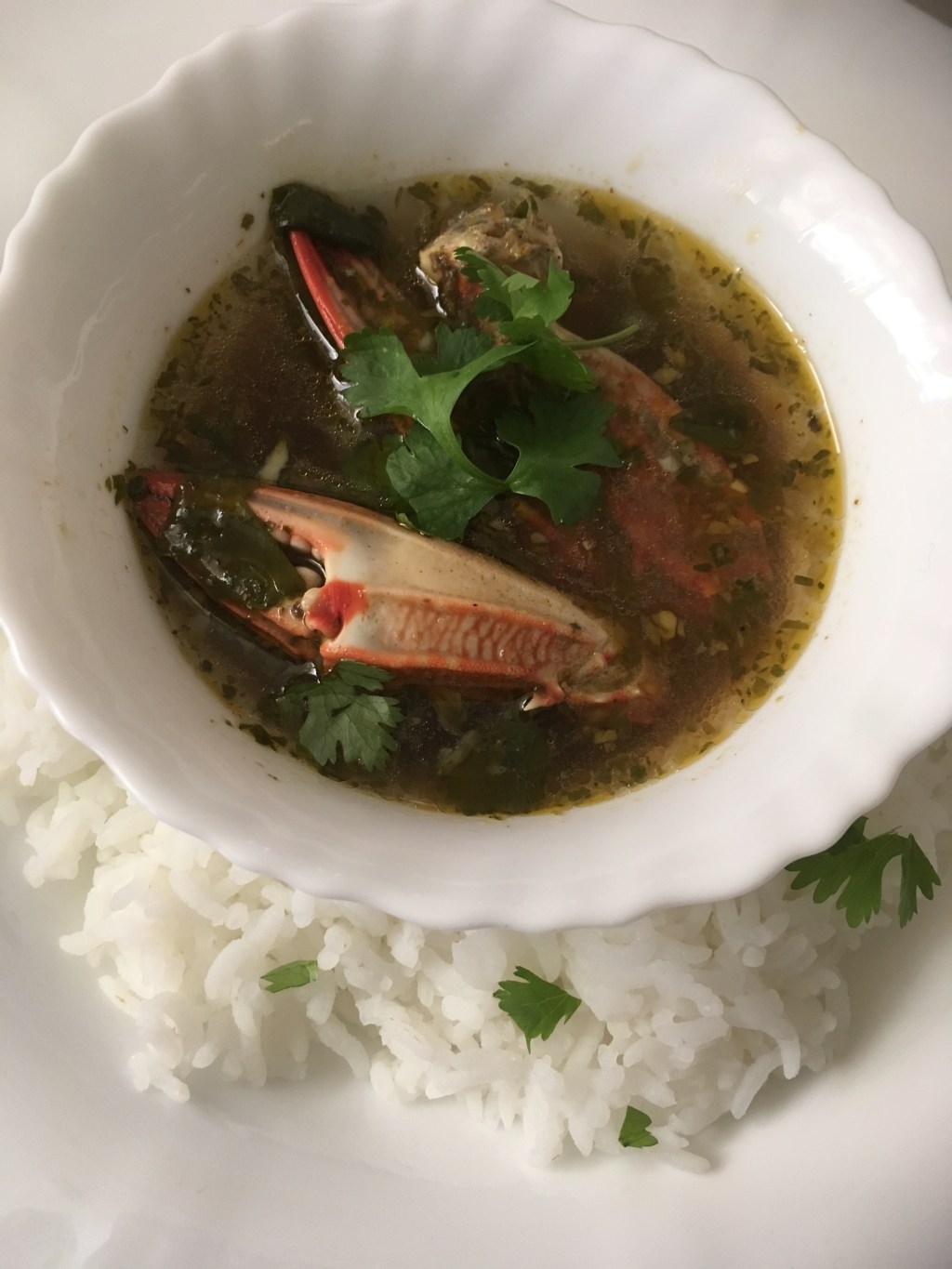 Nandu Rasam/Crab soup